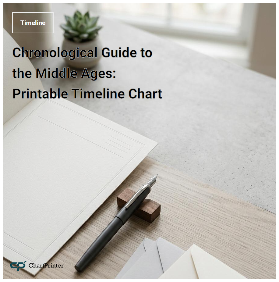 Chronological Guide to the Middle Ages: Printable Timeline Chart