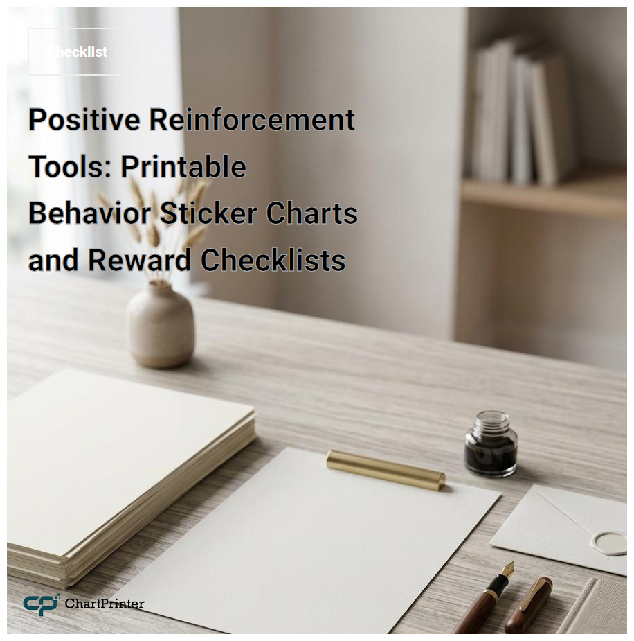 Positive Reinforcement Tools: Printable Behavior Sticker Charts and Reward Checklists