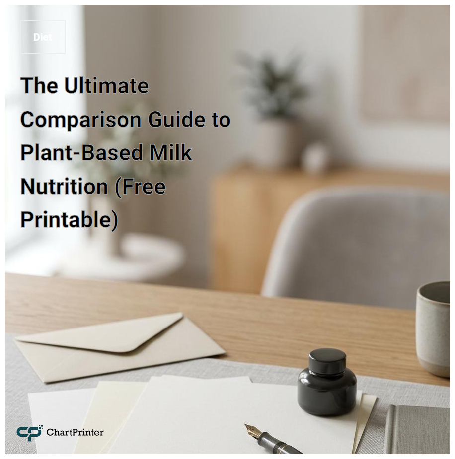 The Ultimate Comparison Guide to Plant-Based Milk Nutrition (Free Printable)