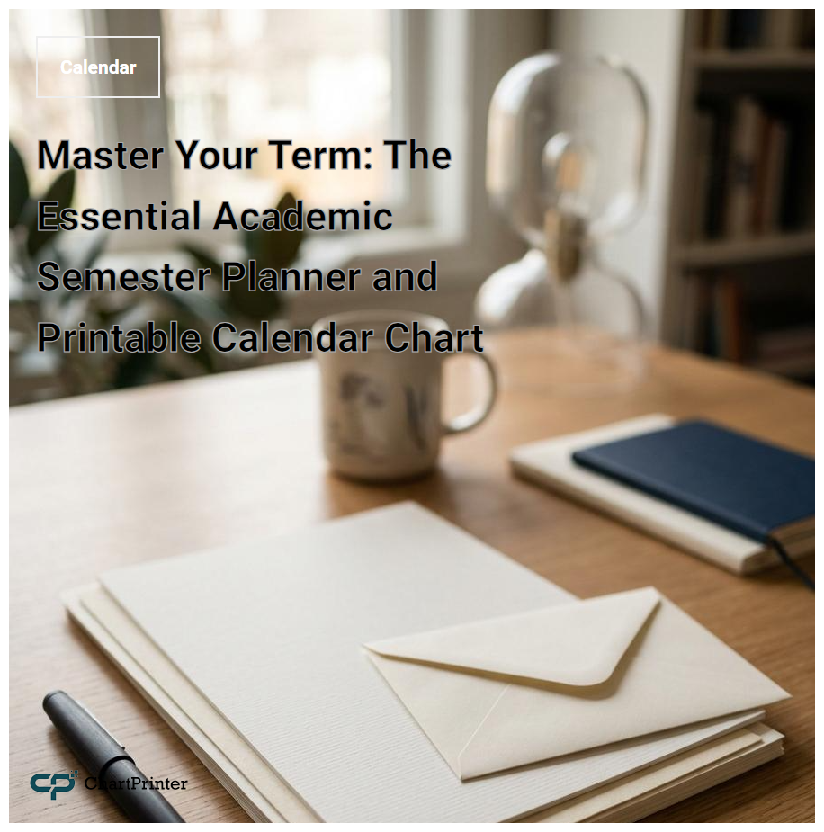 Master Your Term: The Essential Academic Semester Planner and Printable Calendar Chart