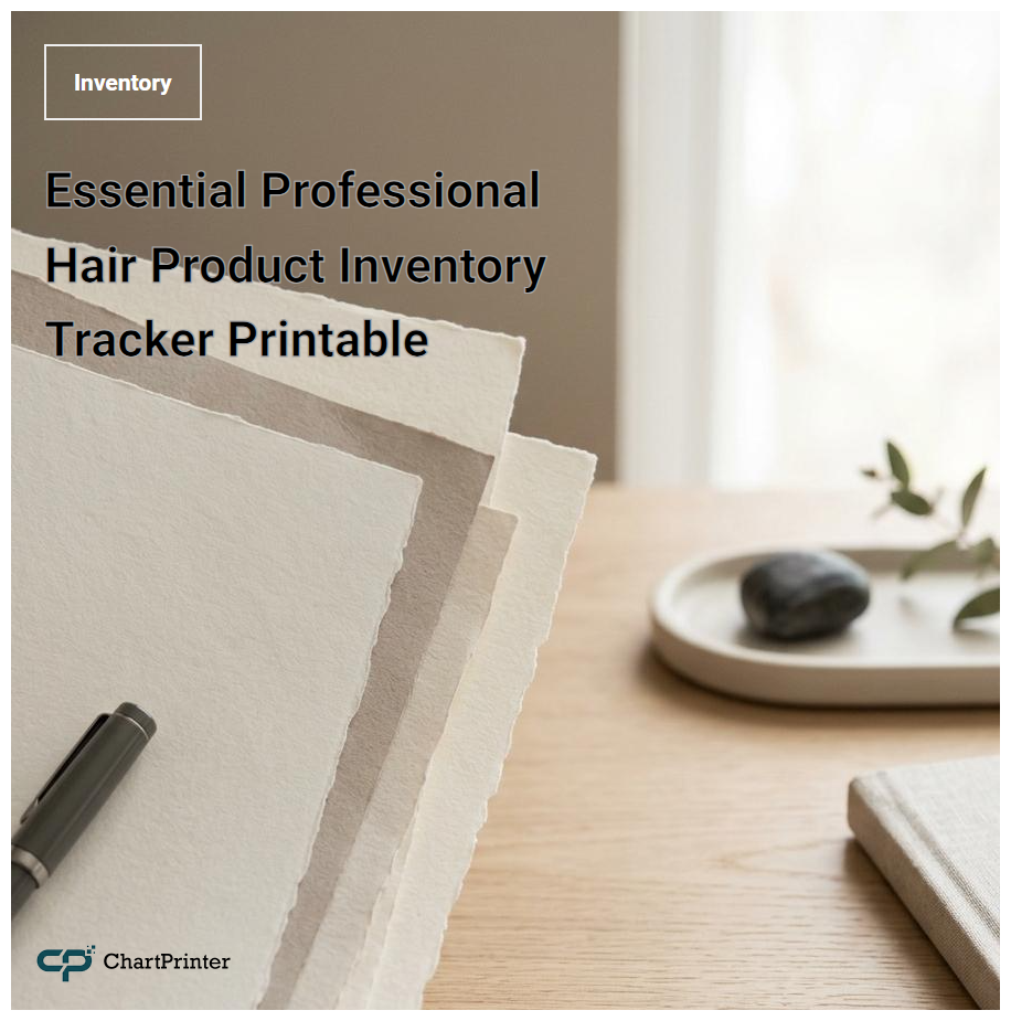 Essential Professional Hair Product Inventory Tracker Printable