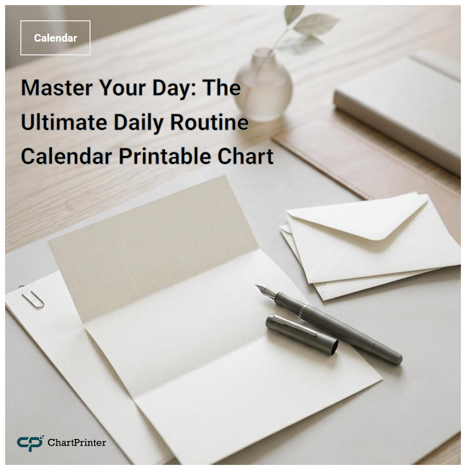 Master Your Day: The Ultimate Daily Routine Calendar Printable Chart