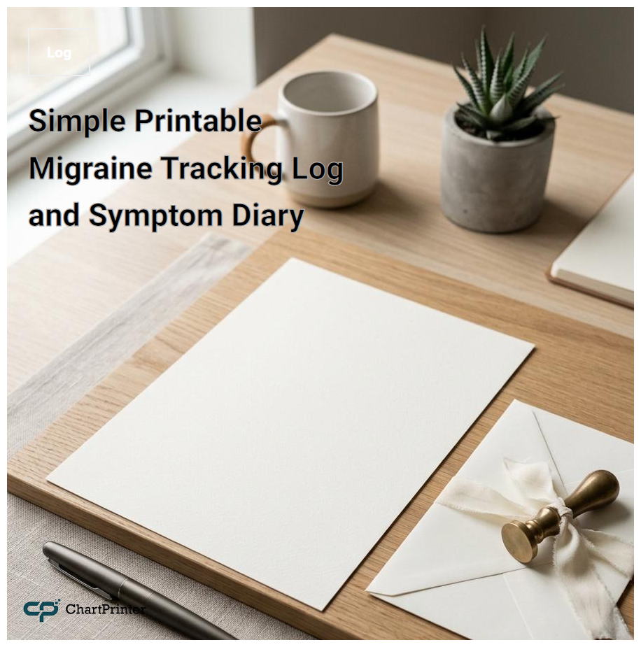Simple Printable Migraine Tracking Log and Symptom Diary