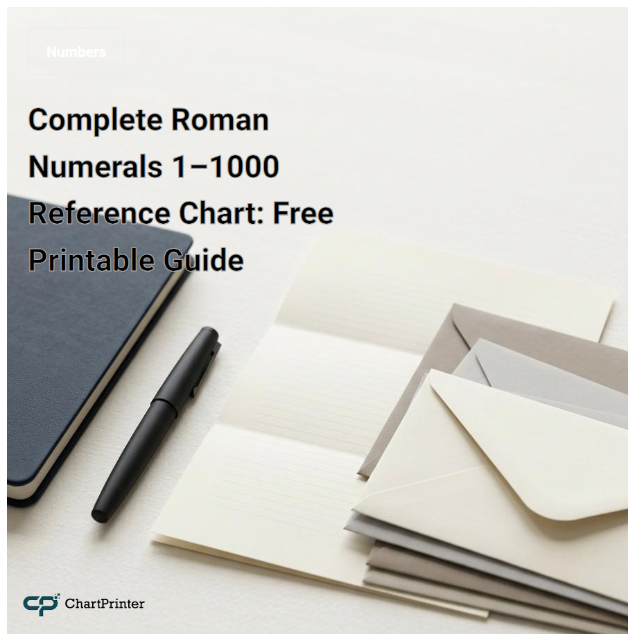 Complete Roman Numerals 1–1000 Reference Chart: Free Printable Guide