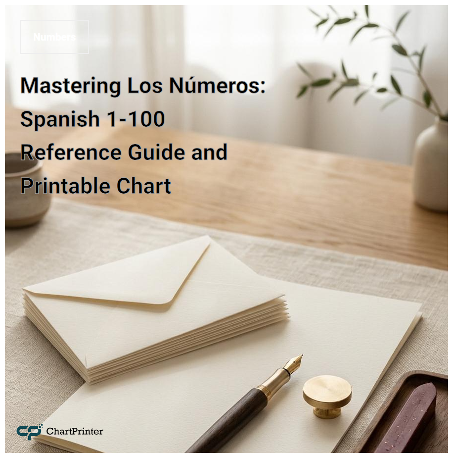 Mastering Los Números: Spanish 1-100 Reference Guide and Printable Chart