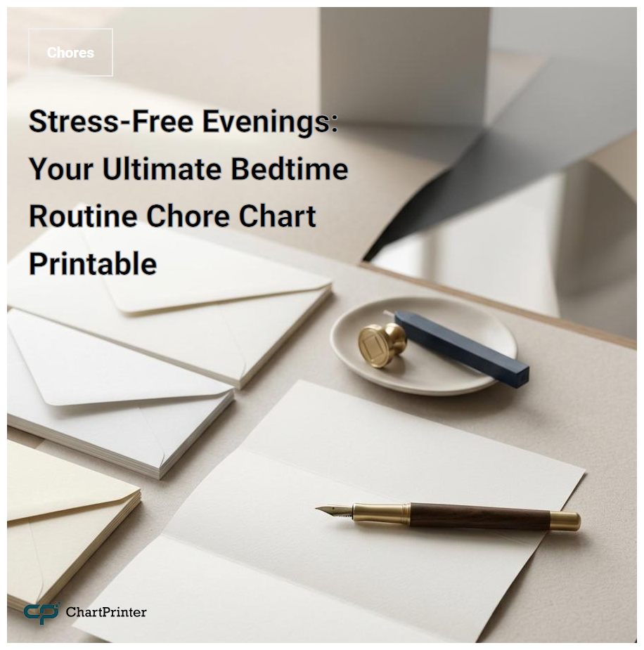 Stress-Free Evenings: Your Ultimate Bedtime Routine Chore Chart Printable