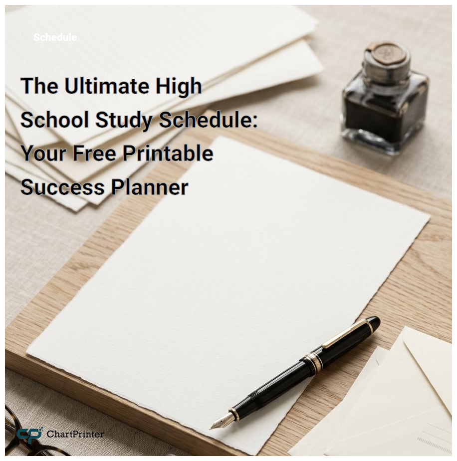 The Ultimate High School Study Schedule: Your Free Printable Success Planner