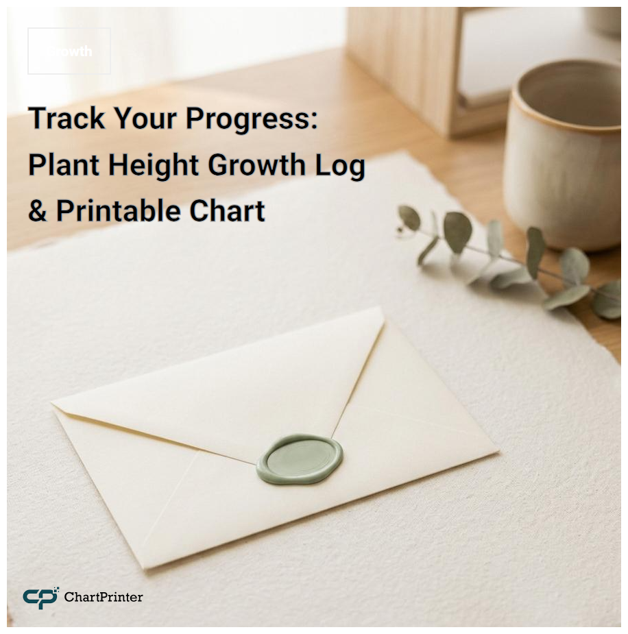 Track Your Progress: Plant Height Growth Log & Printable Chart