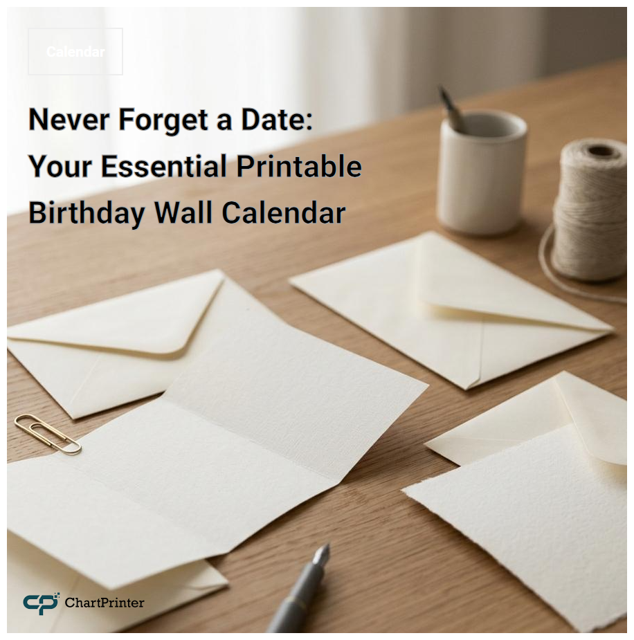 Never Forget a Date: Your Essential Printable Birthday Wall Calendar