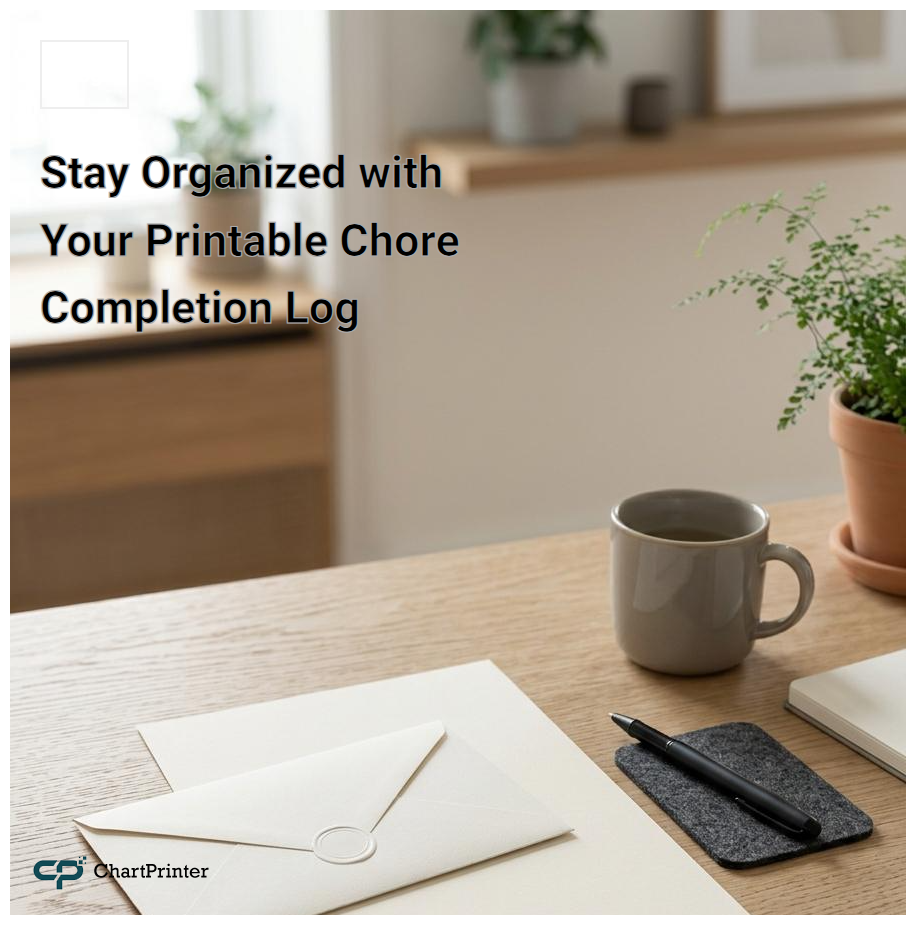 Stay Organized with Your Printable Chore Completion Log