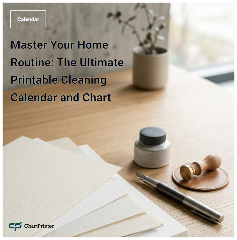 Master Your Home Routine: The Ultimate Printable Cleaning Calendar and Chart