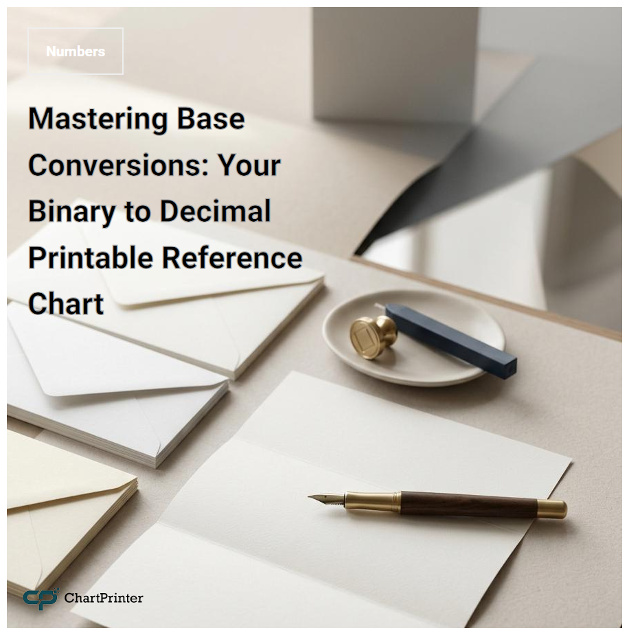 Mastering Base Conversions: Your Binary to Decimal Printable Reference Chart