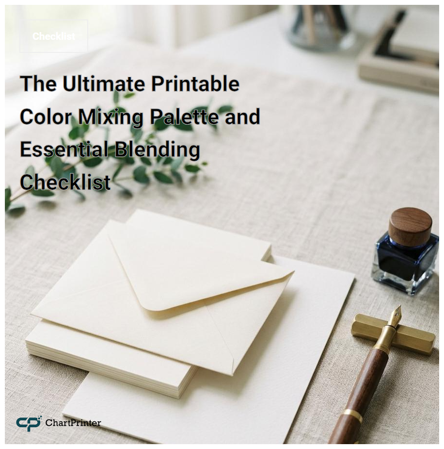 The Ultimate Printable Color Mixing Palette and Essential Blending Checklist