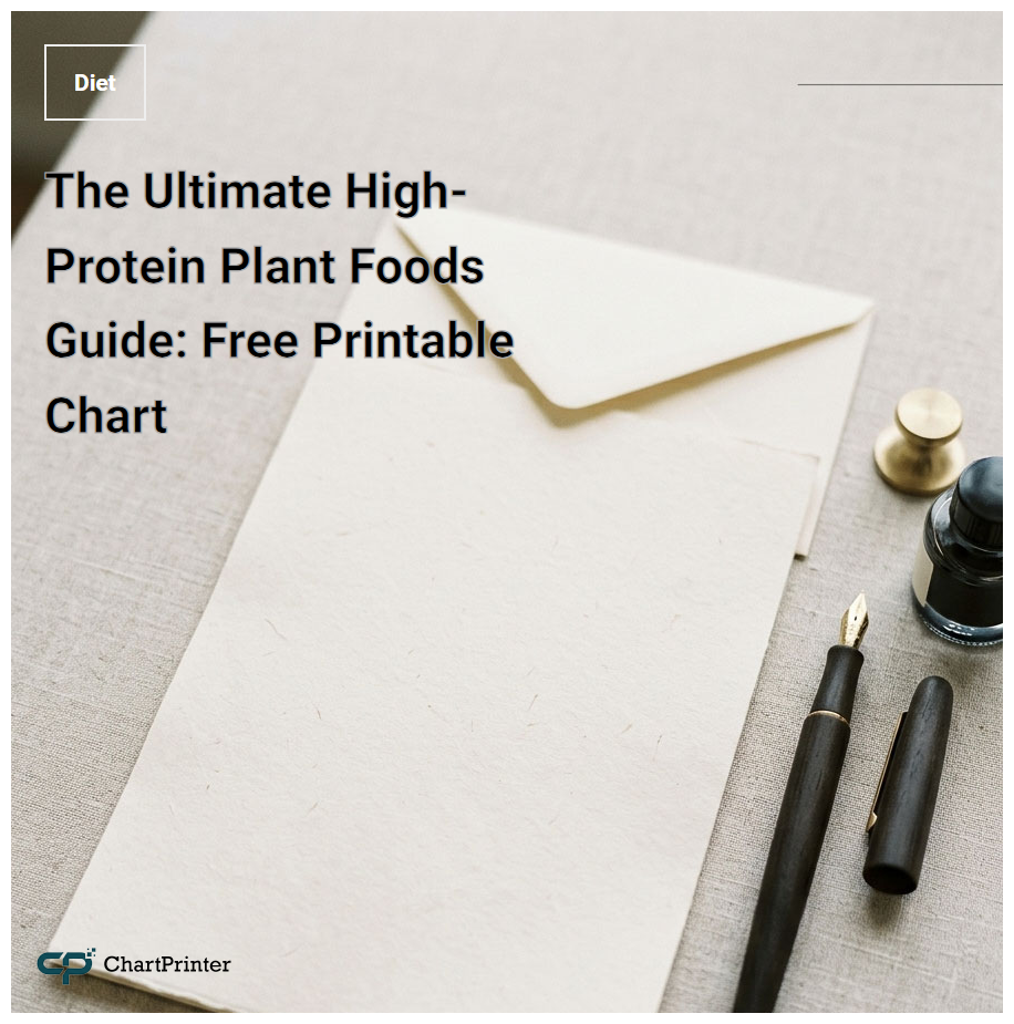 The Ultimate High-Protein Plant Foods Guide: Free Printable Chart