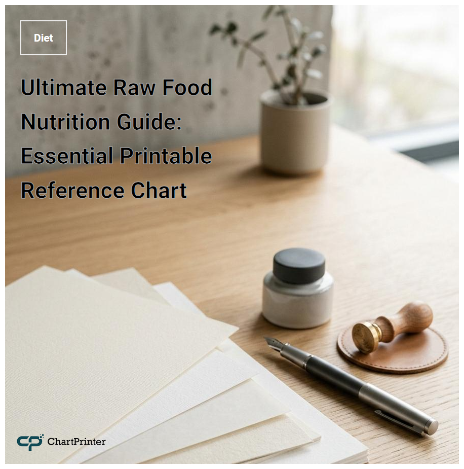 Ultimate Raw Food Nutrition Guide: Essential Printable Reference Chart