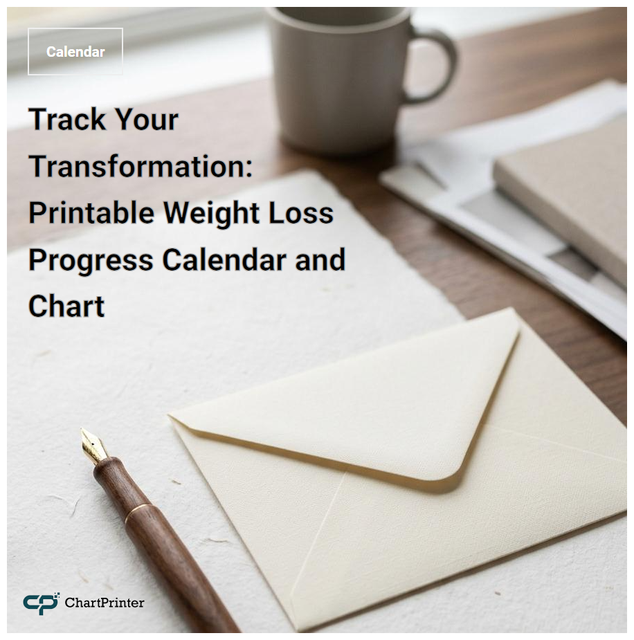 Track Your Transformation: Printable Weight Loss Progress Calendar and Chart
