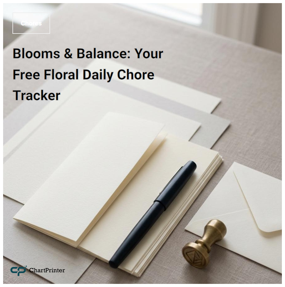 Blooms & Balance: Your Free Floral Daily Chore Tracker