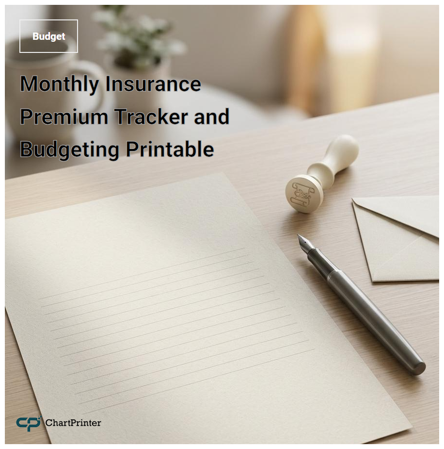 Monthly Insurance Premium Tracker and Budgeting Printable