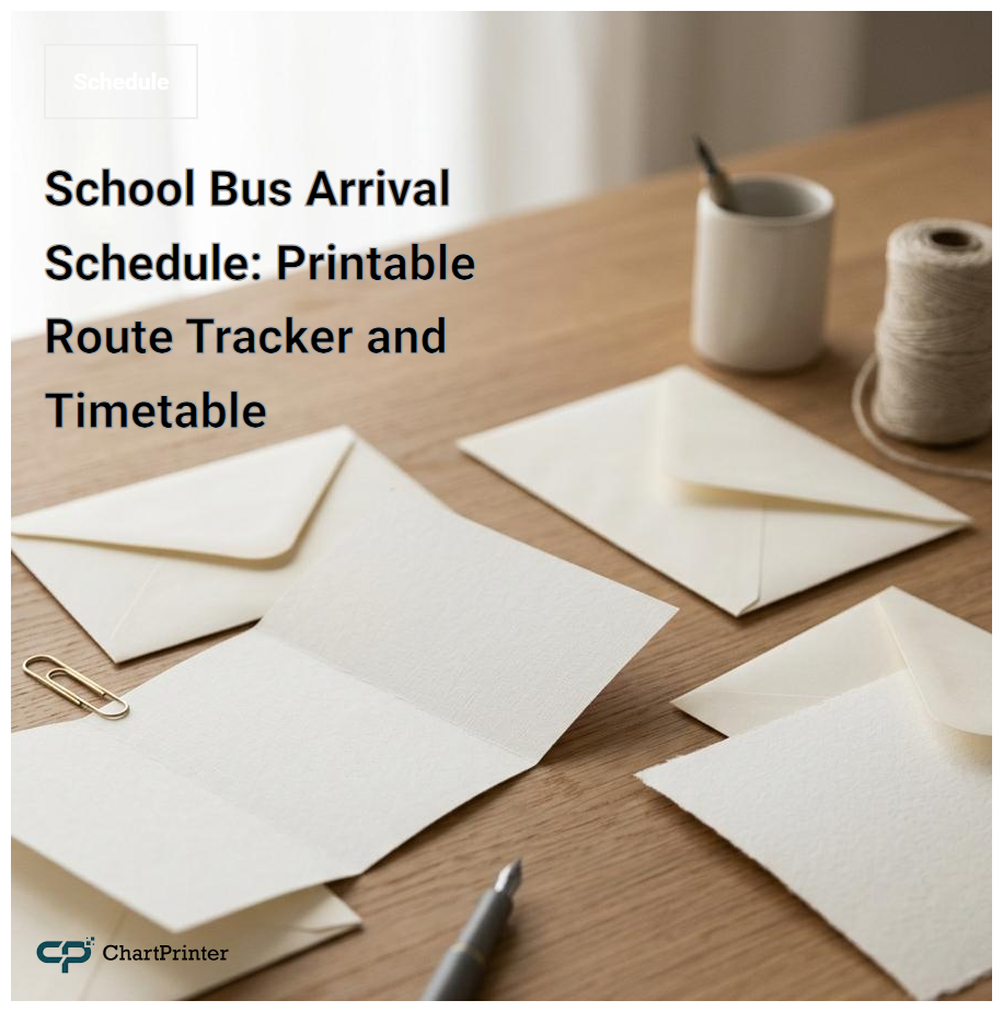 School Bus Arrival Schedule: Printable Route Tracker and Timetable