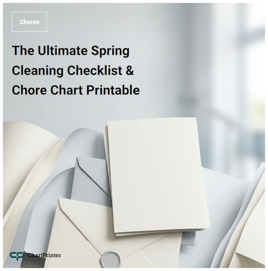 The Ultimate Spring Cleaning Checklist & Chore Chart Printable