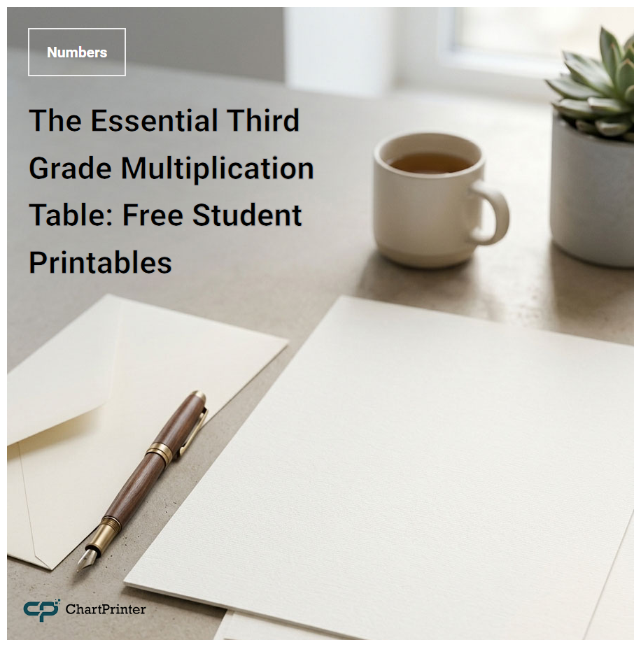 The Essential Third Grade Multiplication Table: Free Student Printables