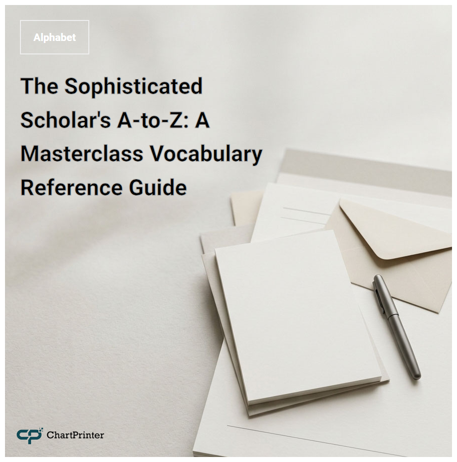 The Sophisticated Scholar's A-to-Z: A Masterclass Vocabulary Reference Guide
