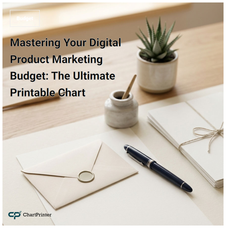 Mastering Your Digital Product Marketing Budget: The Ultimate Printable Chart