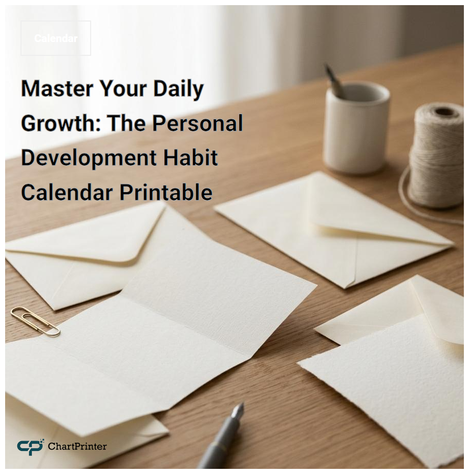 Master Your Daily Growth: The Personal Development Habit Calendar Printable