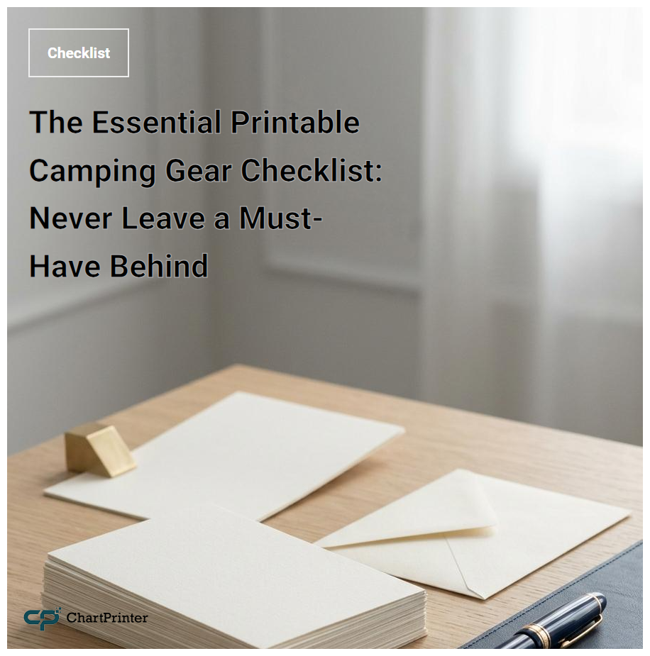 The Essential Printable Camping Gear Checklist: Never Leave a Must-Have Behind