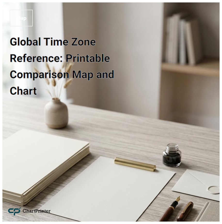 Global Time Zone Reference: Printable Comparison Map and Chart