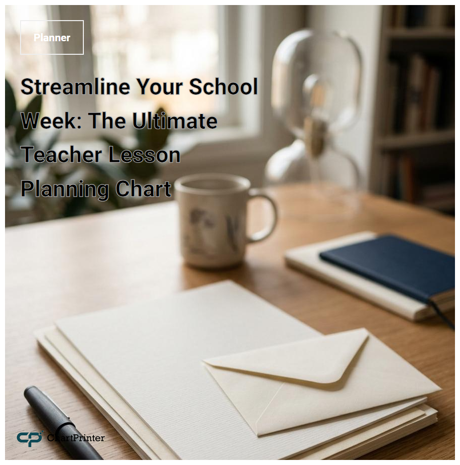 Streamline Your School Week: The Ultimate Teacher Lesson Planning Chart