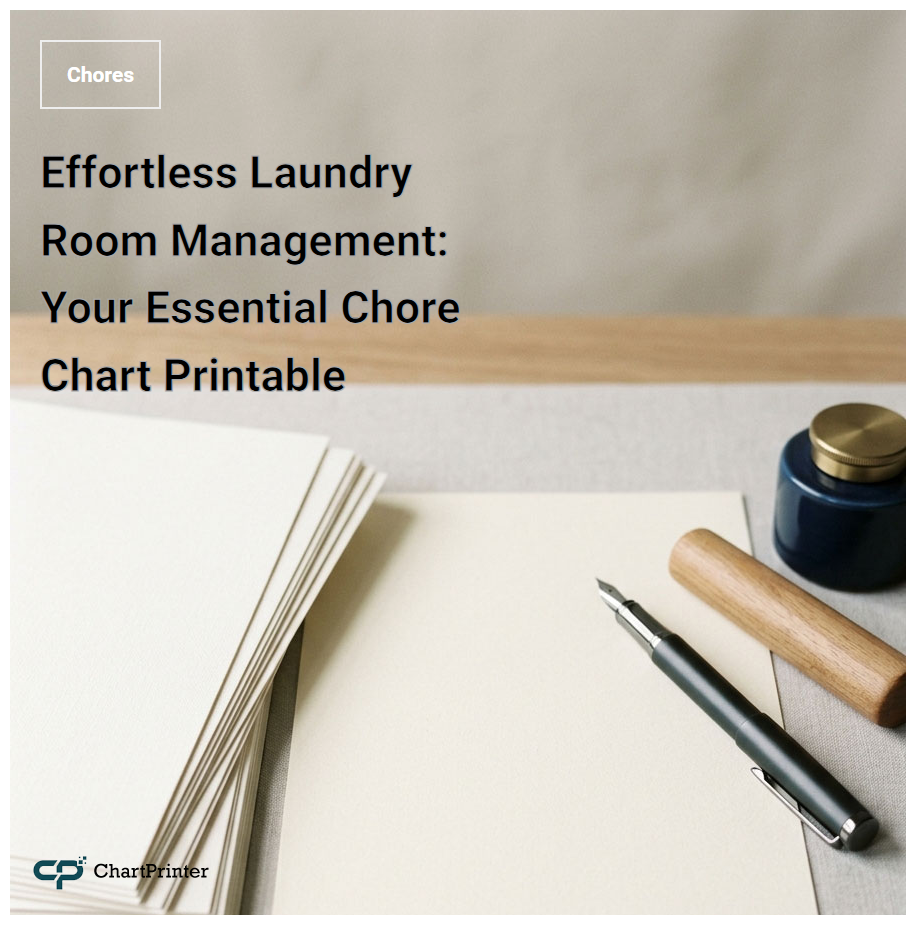 Effortless Laundry Room Management: Your Essential Chore Chart Printable