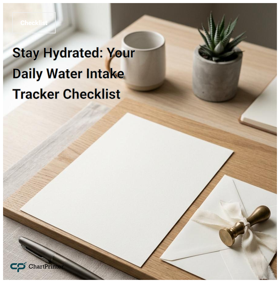Stay Hydrated: Your Daily Water Intake Tracker Checklist
