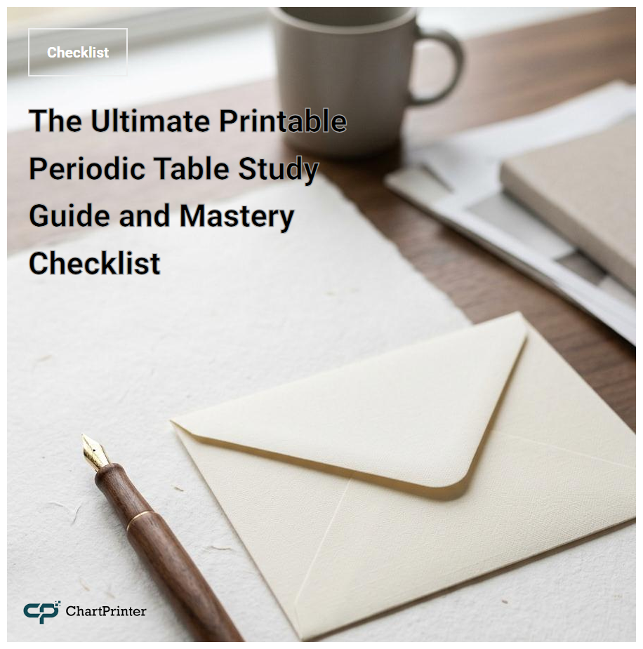 The Ultimate Printable Periodic Table Study Guide and Mastery Checklist