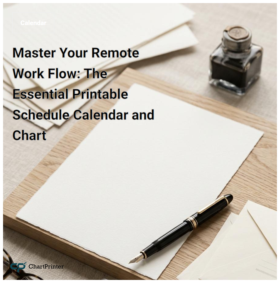 Master Your Remote Work Flow: The Essential Printable Schedule Calendar and Chart