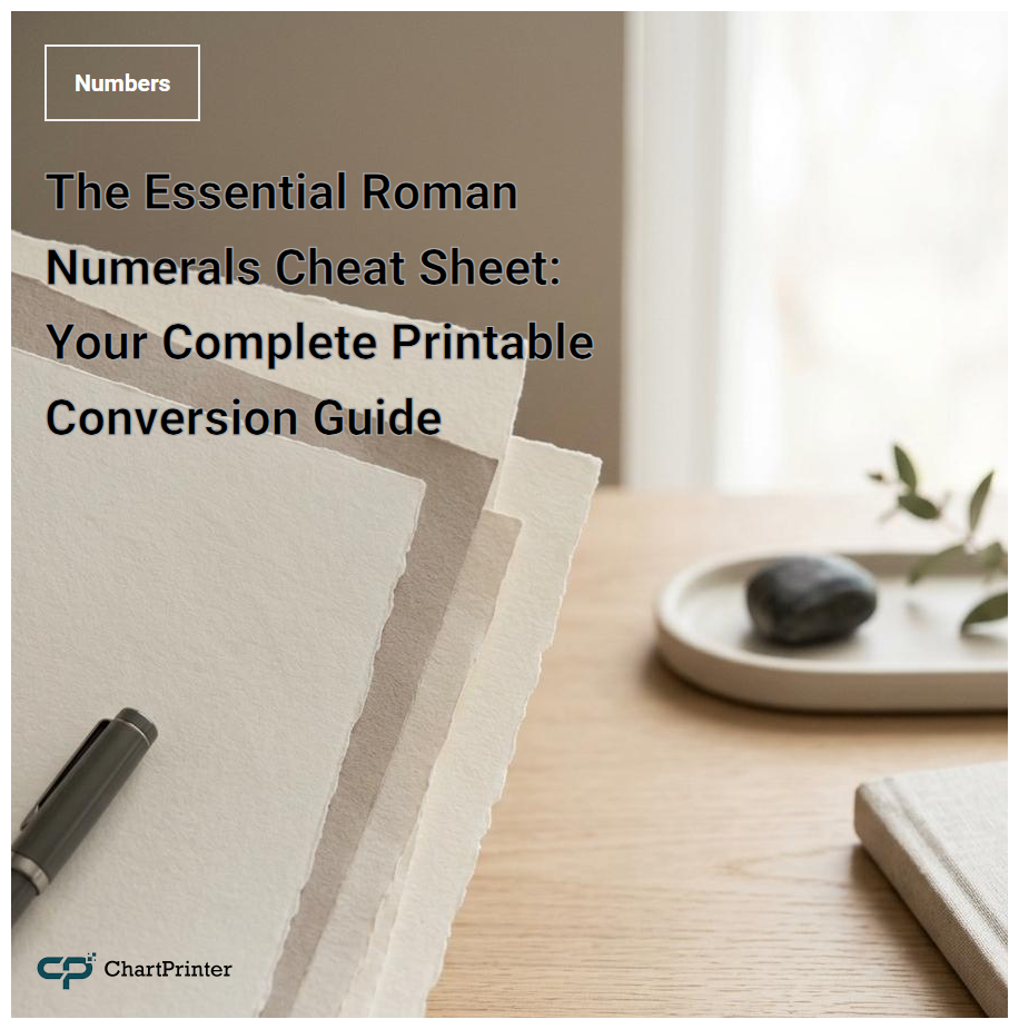 The Essential Roman Numerals Cheat Sheet: Your Complete Printable Conversion Guide