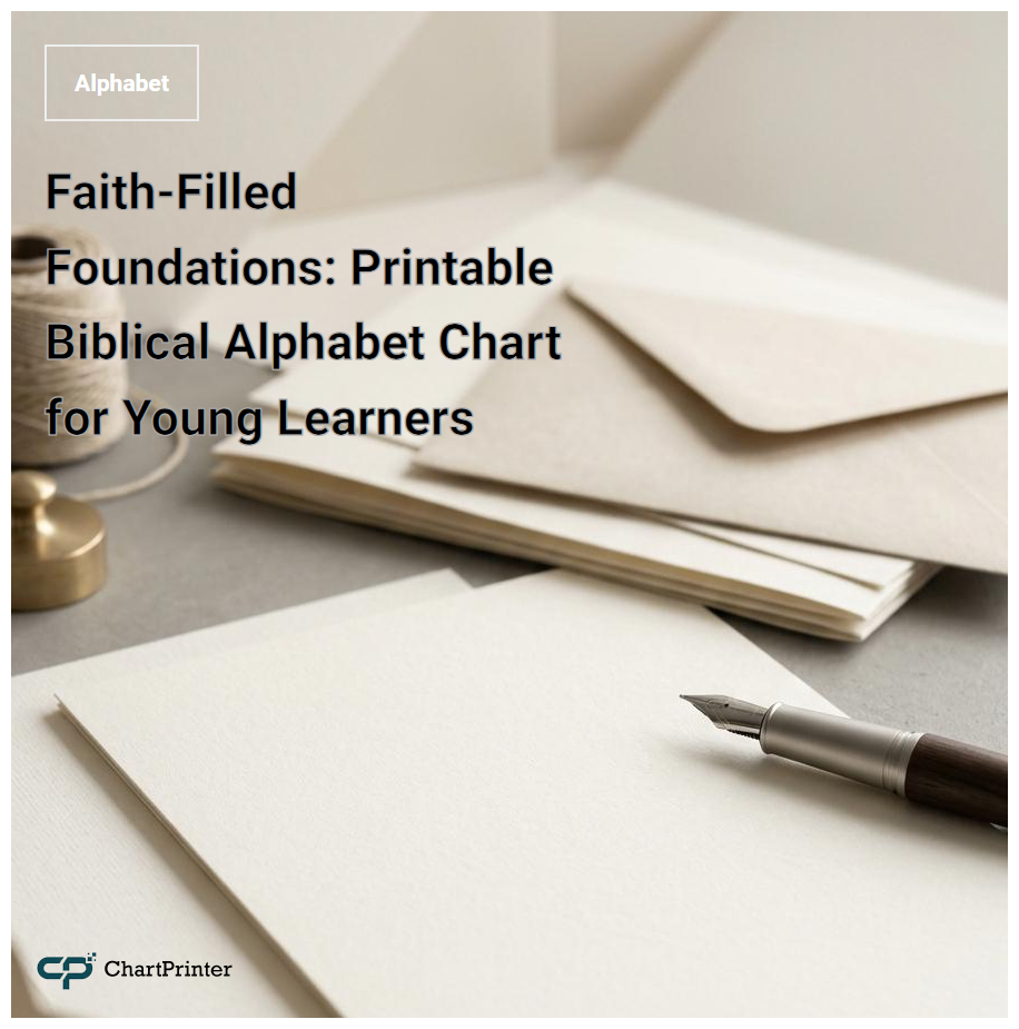 Faith-Filled Foundations: Printable Biblical Alphabet Chart for Young Learners