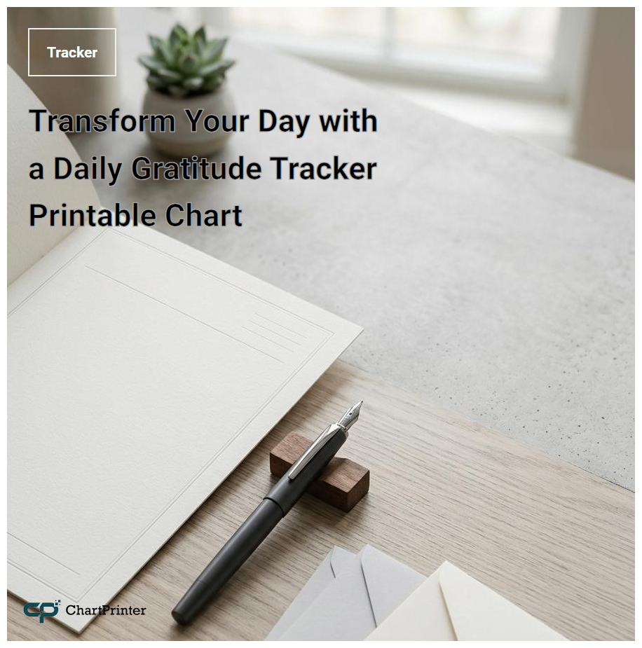 Transform Your Day with a Daily Gratitude Tracker Printable Chart