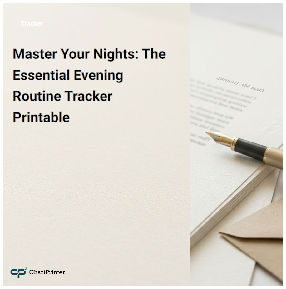 Master Your Nights: The Essential Evening Routine Tracker Printable