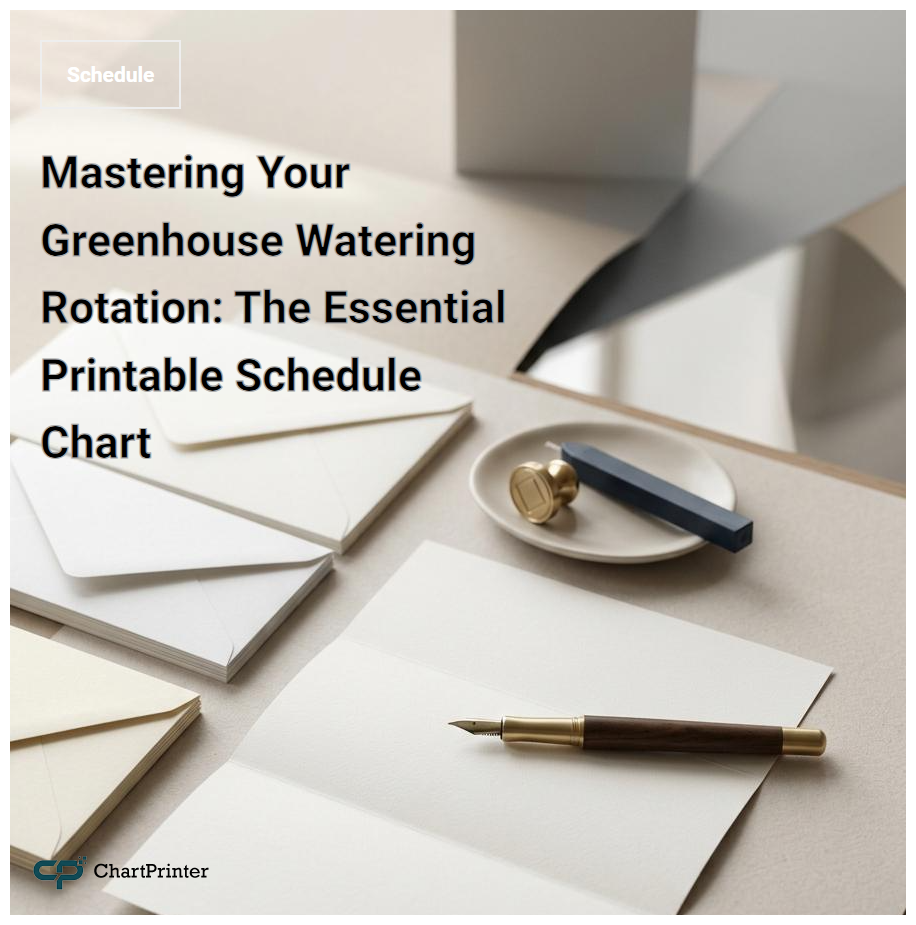 Mastering Your Greenhouse Watering Rotation: The Essential Printable Schedule Chart