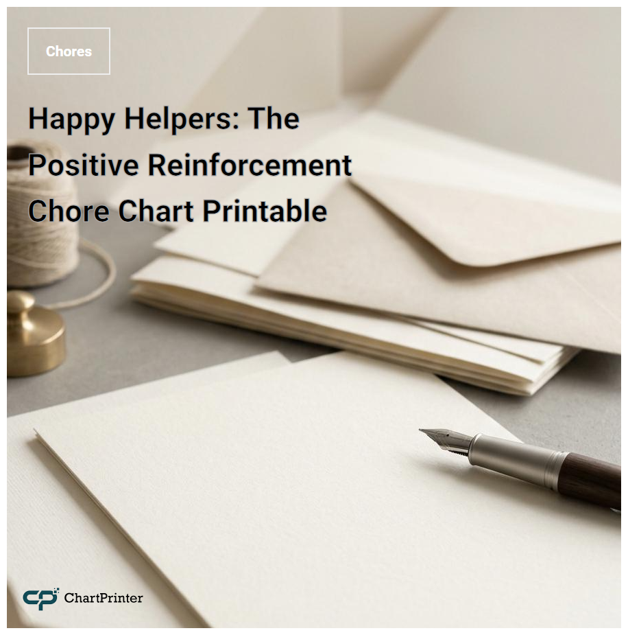 Happy Helpers: The Positive Reinforcement Chore Chart Printable