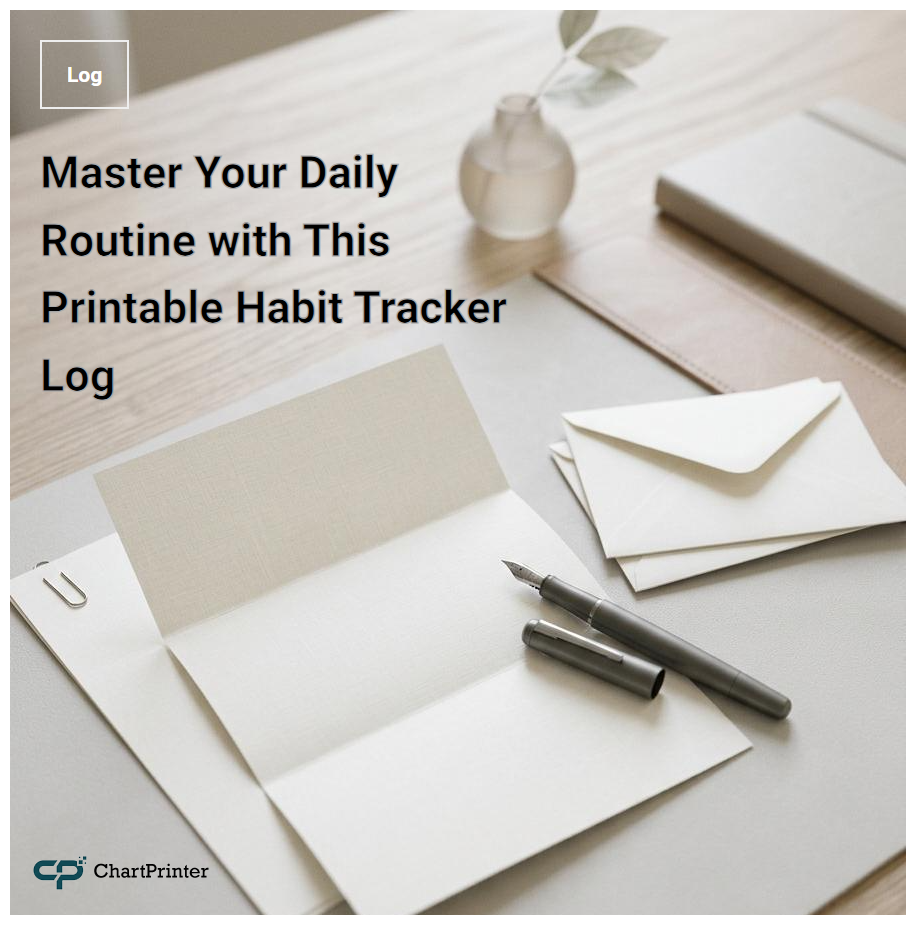 Master Your Daily Routine with This Printable Habit Tracker Log