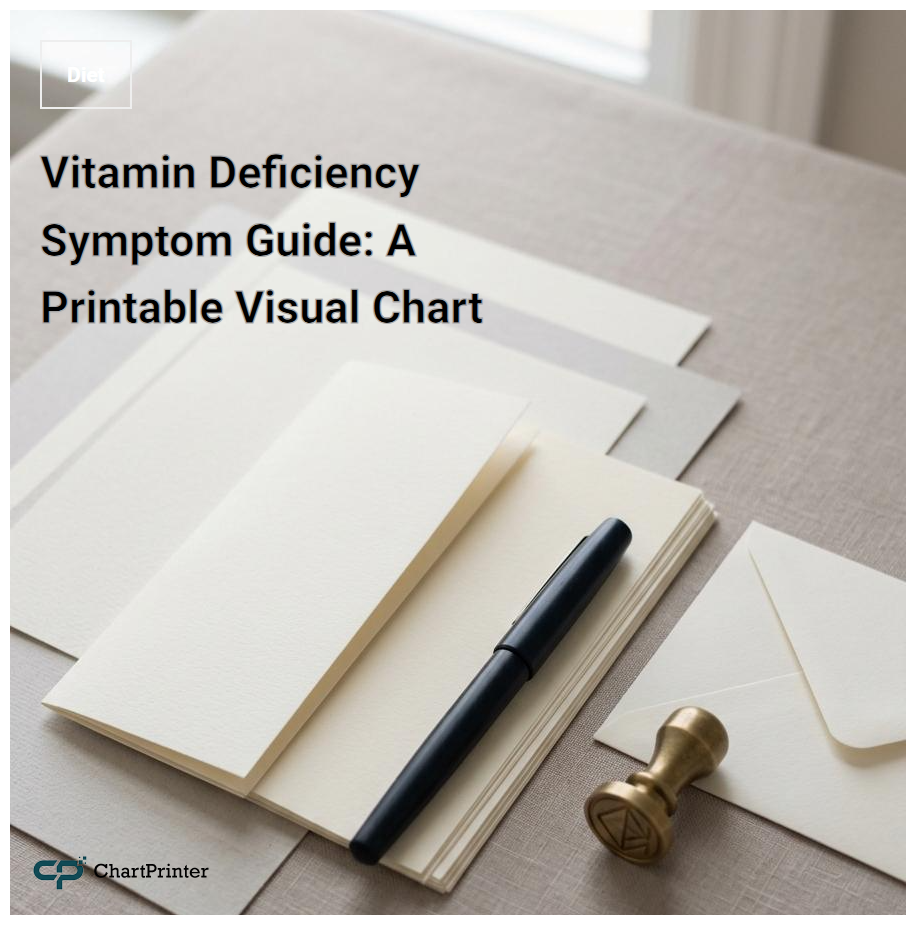 Vitamin Deficiency Symptom Guide: A Printable Visual Chart