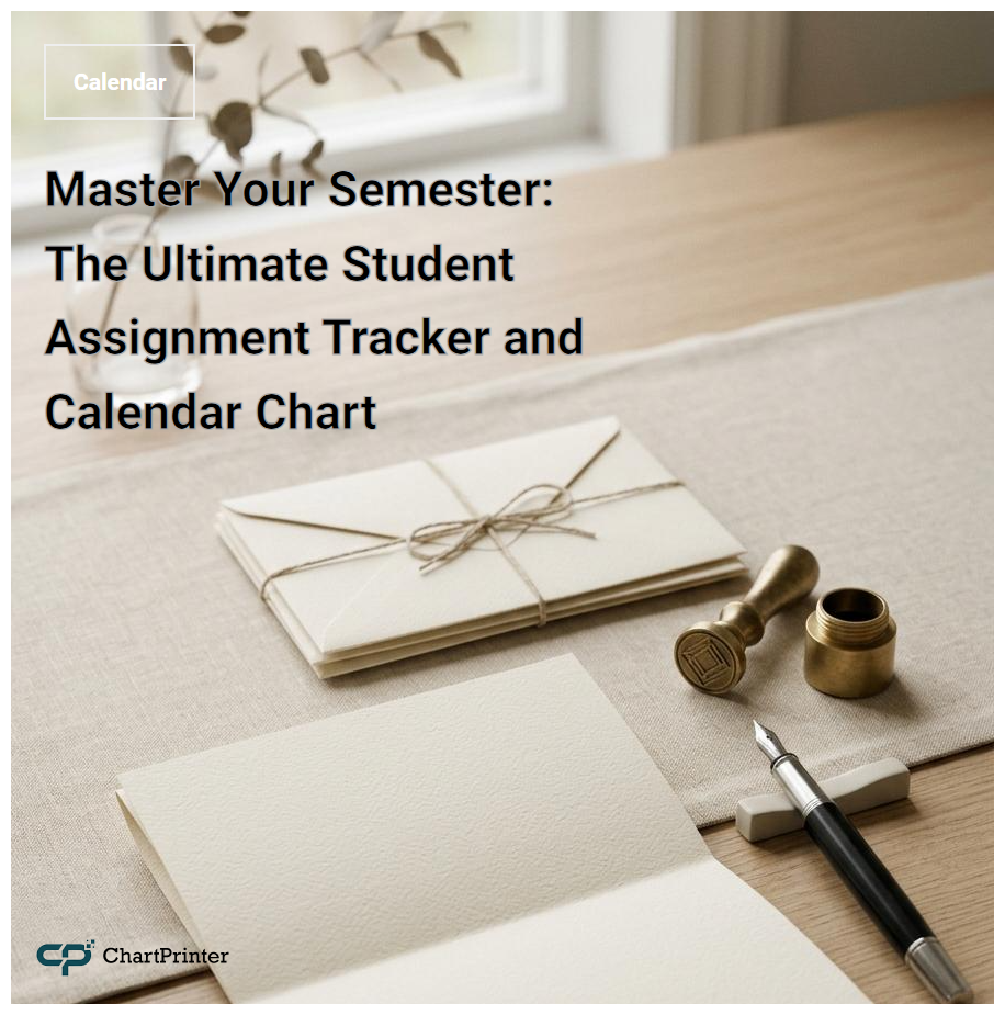 Master Your Semester: The Ultimate Student Assignment Tracker and Calendar Chart