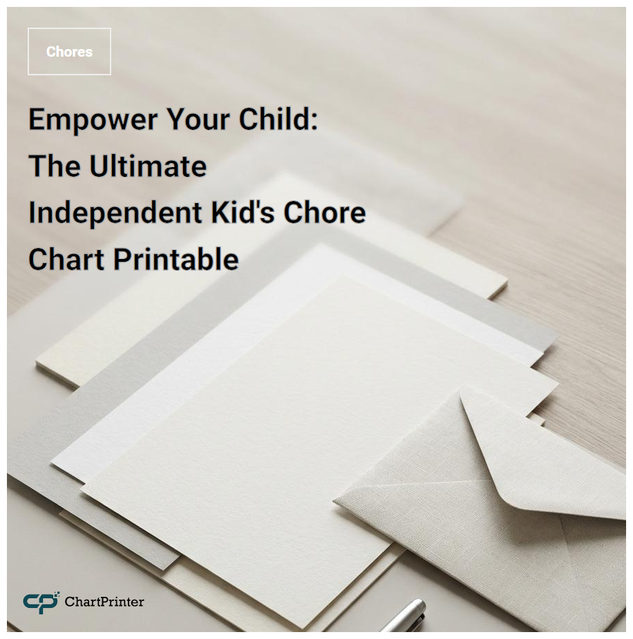 Empower Your Child: The Ultimate Independent Kid's Chore Chart Printable