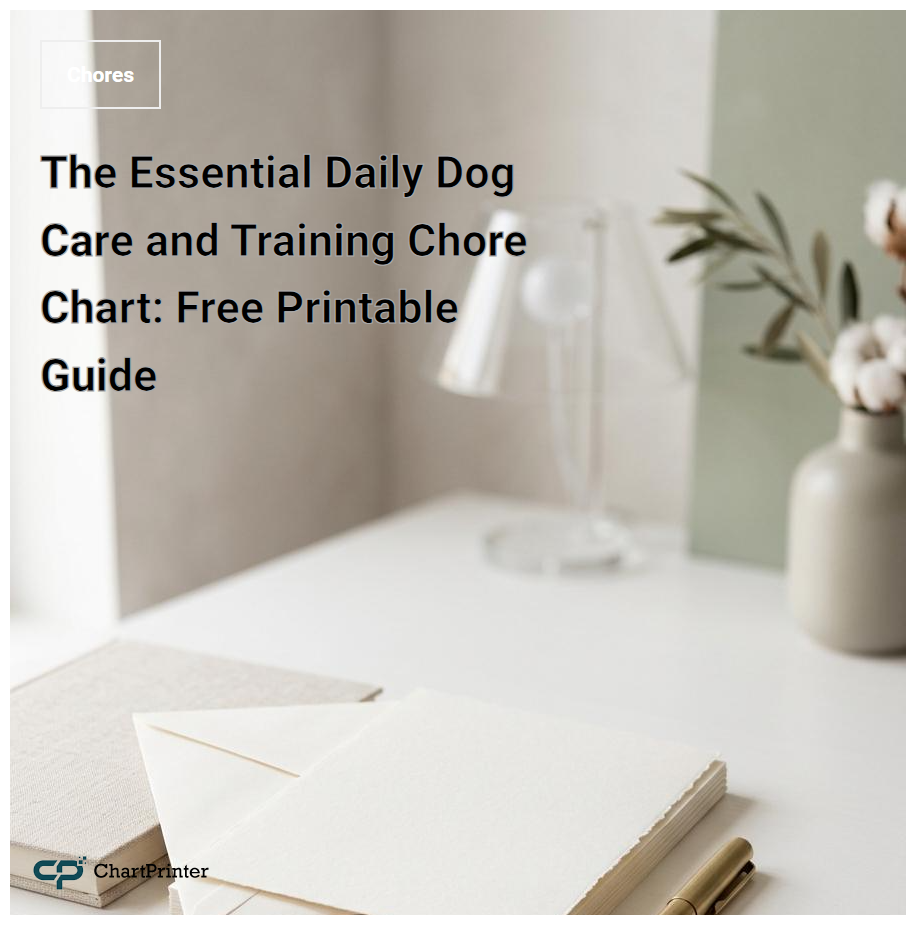 The Essential Daily Dog Care and Training Chore Chart: Free Printable Guide