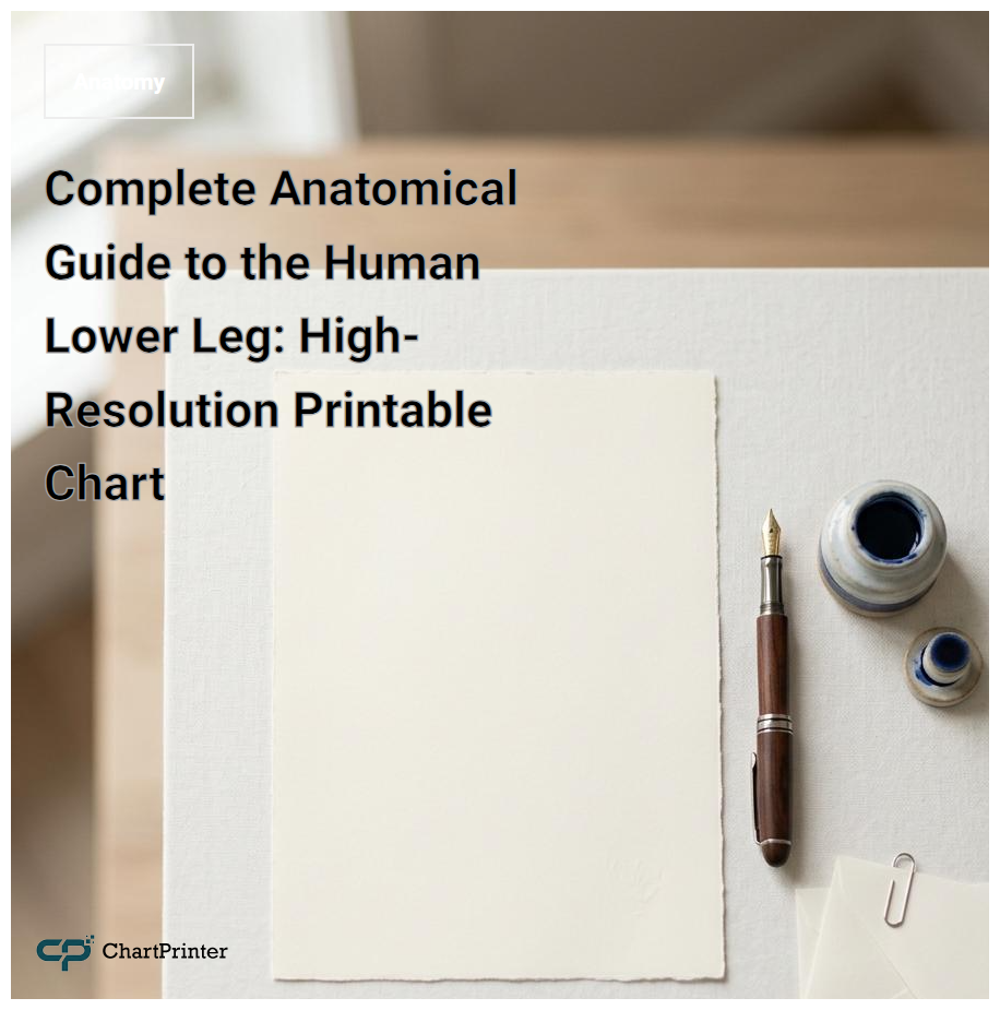 Complete Anatomical Guide to the Human Lower Leg: High-Resolution Printable Chart