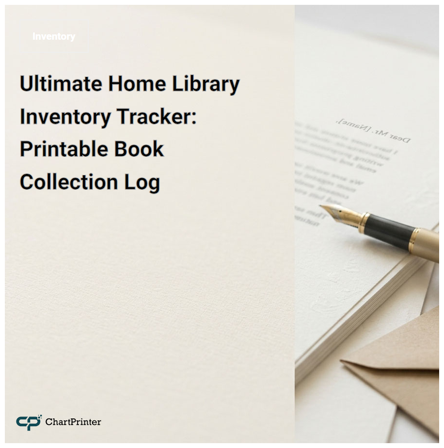 Ultimate Home Library Inventory Tracker: Printable Book Collection Log