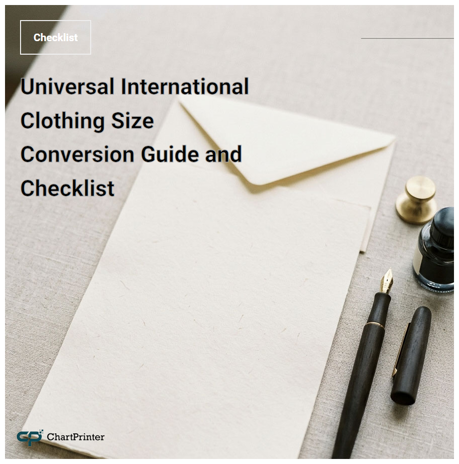 Universal International Clothing Size Conversion Guide and Checklist