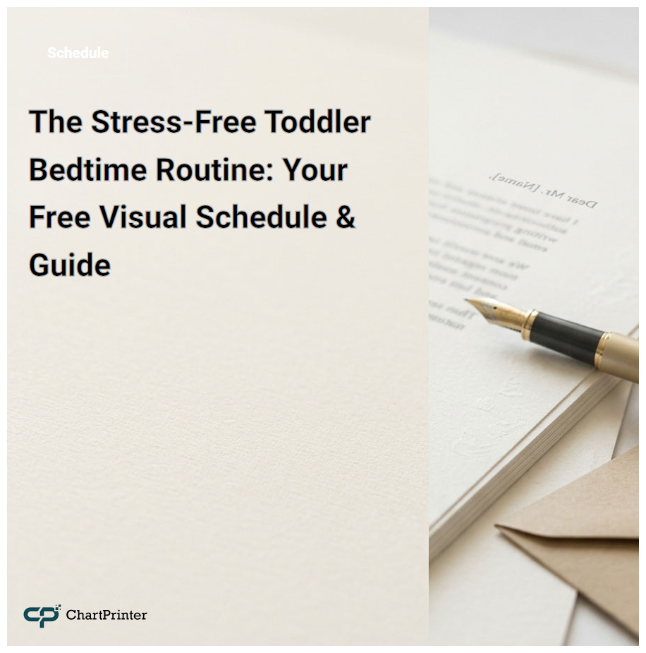 The Stress-Free Toddler Bedtime Routine: Your Free Visual Schedule & Guide